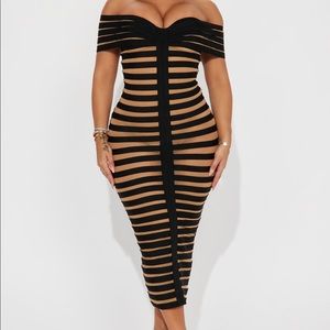 SOLD OUT ONLINE NWT Fashion Nova Navaeh Bandage Midi dress